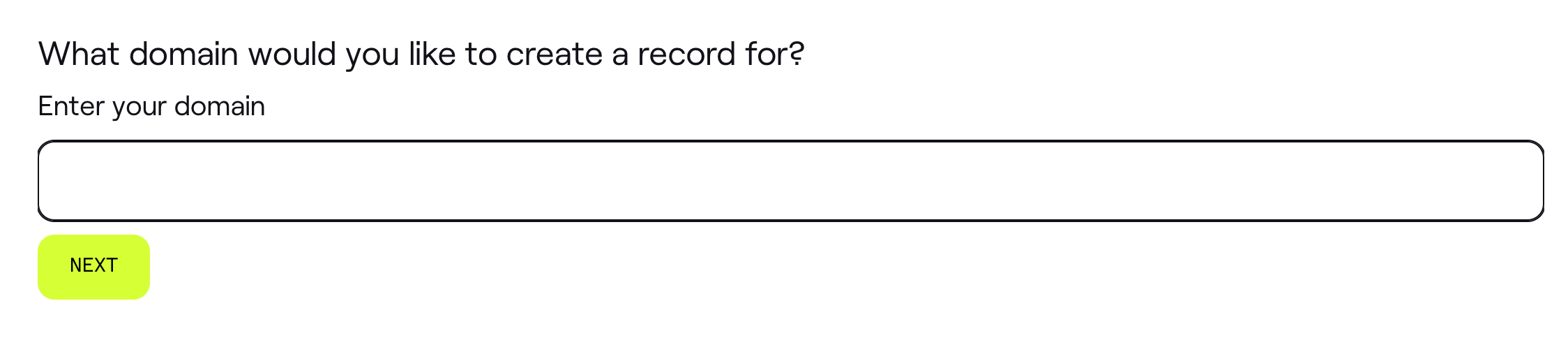 Step 1 asks you to enter your sending domain